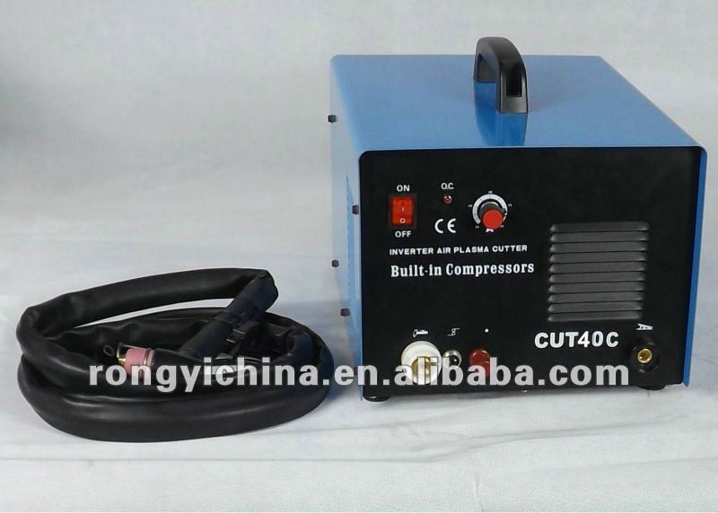 Shanghai Rongyi New Mini Mosfet Inverter DC Air Plasma Cutter With Buit-in Compressor 40A CUT40C