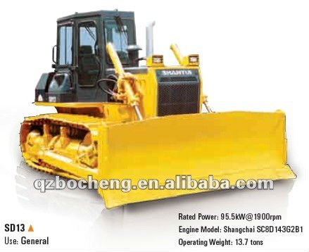 SHANTUI 130hp Hydraulic Crawler Road Bolldozer SD13