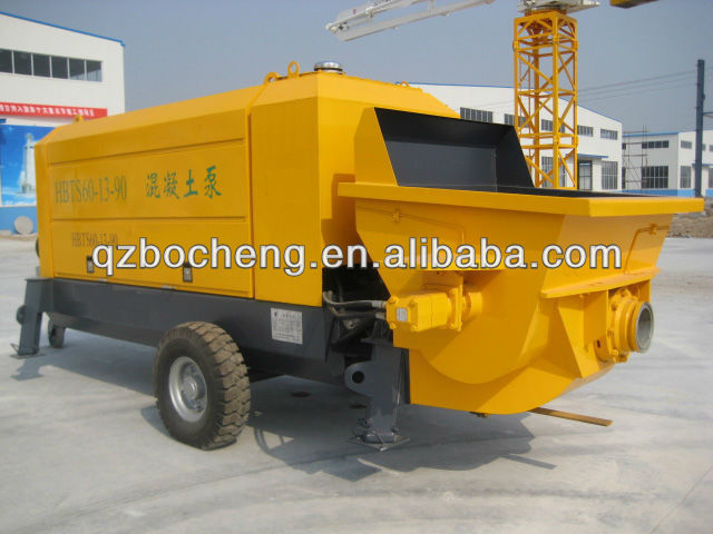 SHANTUI concrete mixer pump trailer 55kw engine power and 55cbm pumping system