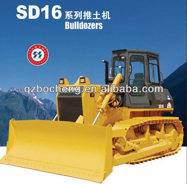 SHANTUI SD16 bulldozer, with three-tooth ripper