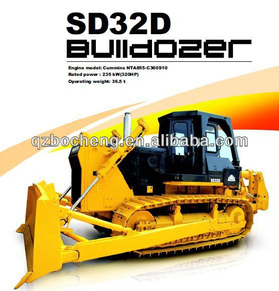 Shantui SD32 Crawler Bulldozer 320HP with Cummins Engine For Sale