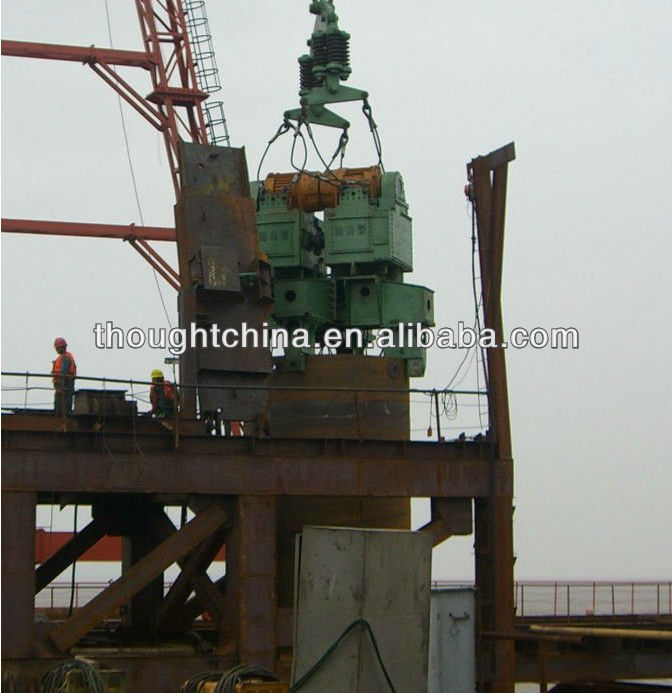 sheet pile hammer big size DZJ-480,pile drive hammer, vibratory hammer pile driver