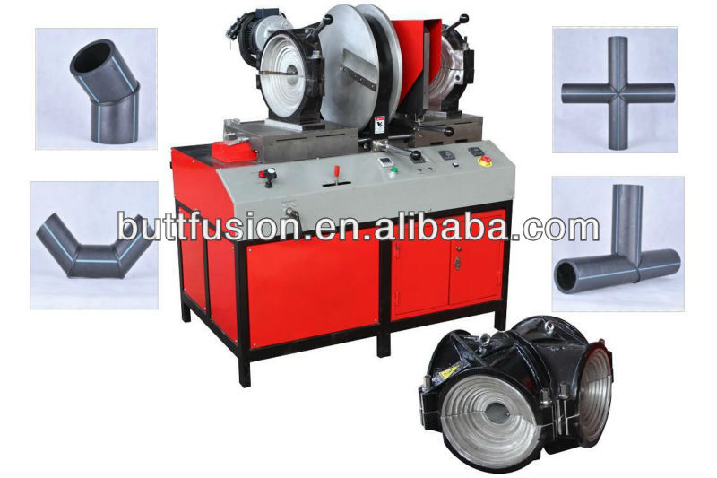 SHG315 Workshop plastic fitting Fusion Welding Machine for making elbow tee cross hdpe pipe fittings