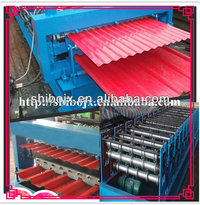 SHIBO Corrugated sheet and Ladder metal strong roofing sheets forming machine