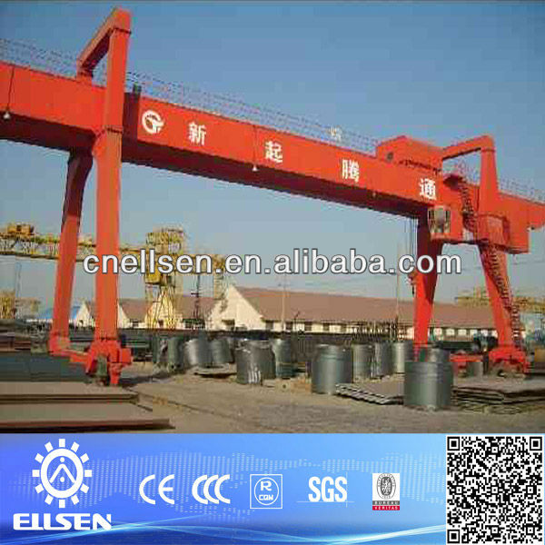 Ship building double girder gantry crane