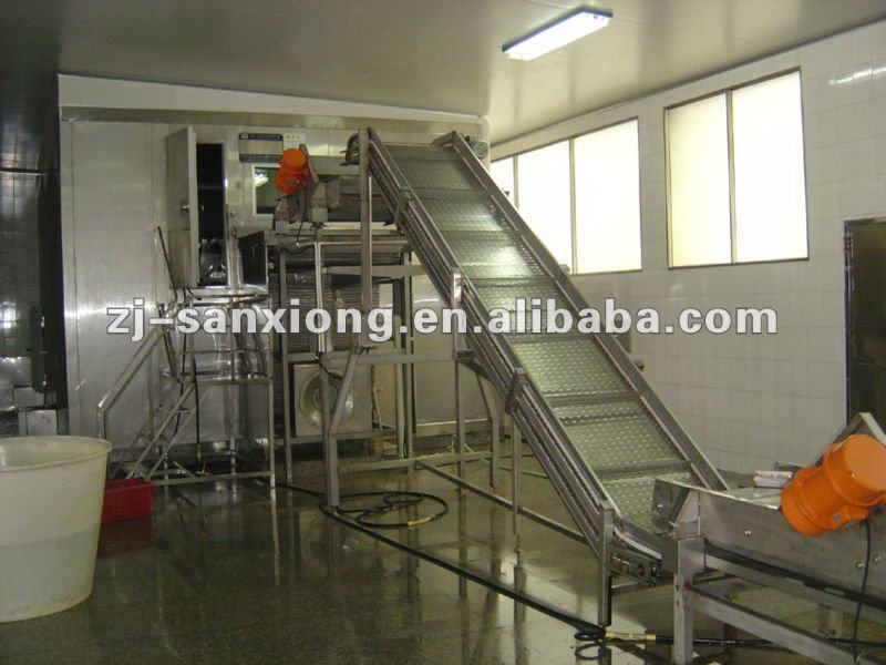 shrimp IQF tunnel freezer machine