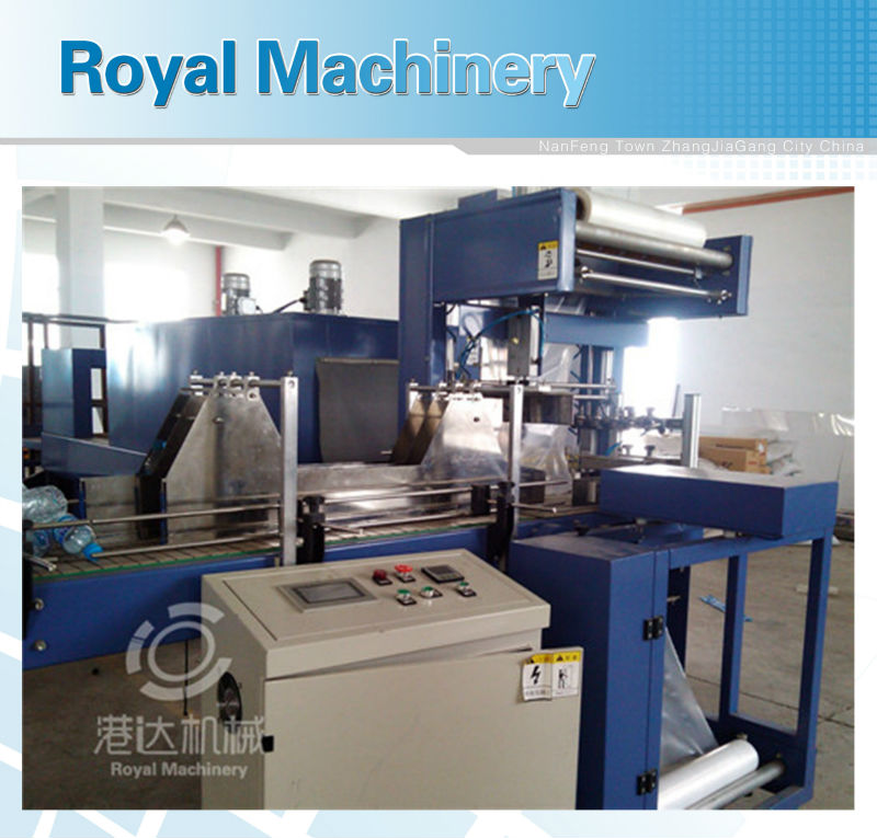 shrink wrapping machine for glass bottle