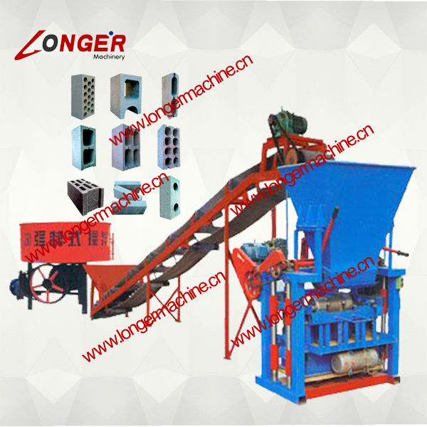 Simple Stationary Type Brick Production Line|Cement Brick Making Machine