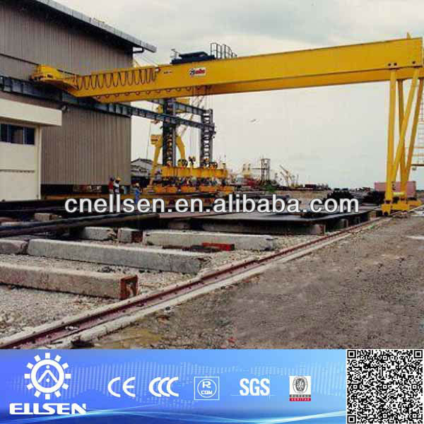 Single beam electric hoist semi gantry cranes for sale