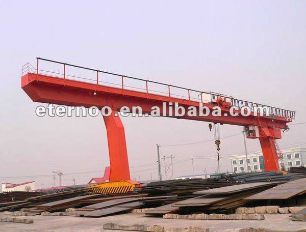 Single beam gantry crane with hook 15t