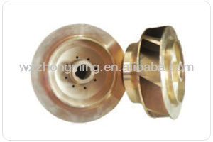 single copper sand casting water pump impeller(BV)