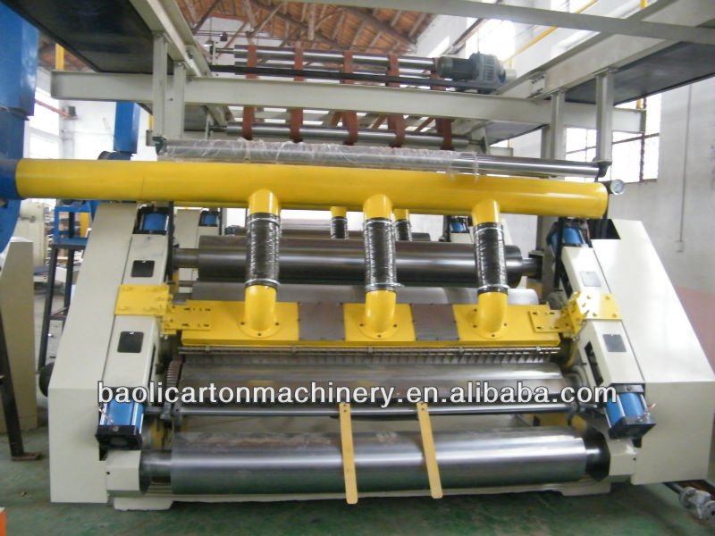 Single Corrugated Machine Groups / 2 layer corrugated paper/cardboard making production line, single facer