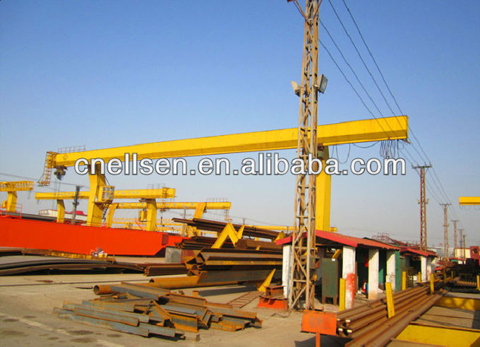 Single girder gantry crane with electric winch