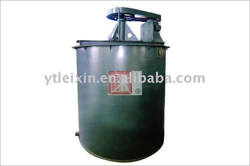 Single impeller agitating tank