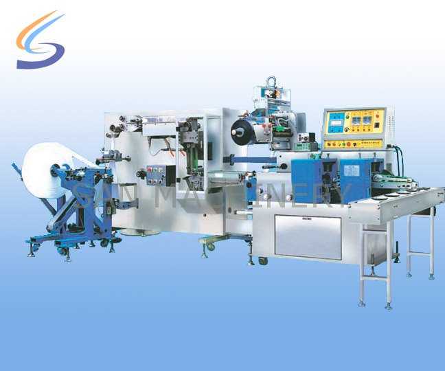 Single pc wet tissue machine