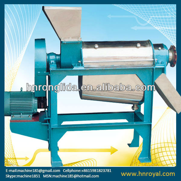 Single screw fruit apple juice extractor machine