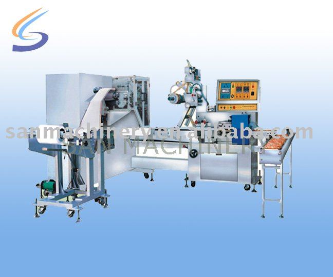 Single sheet wet tissue machine