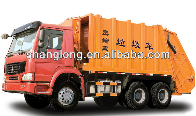 SINOTRUK 12 ton related payload ,Emission EURO2 Compressed Garbage Truck for sale