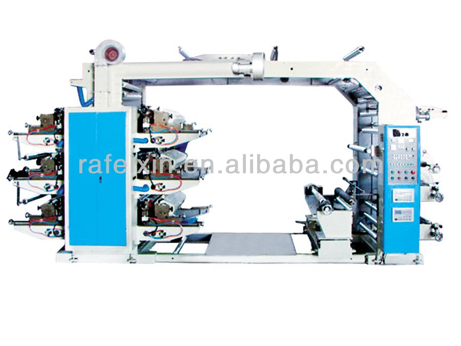 Six Color Flexographic Printing Machine