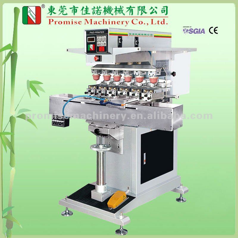 Six Colour Ink Cup Pad Printer with Shuttle (Model JN-CP6-200S)