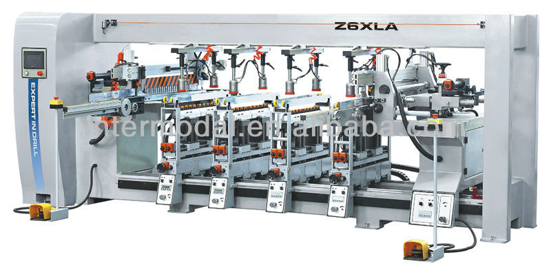 Six lines boring machine