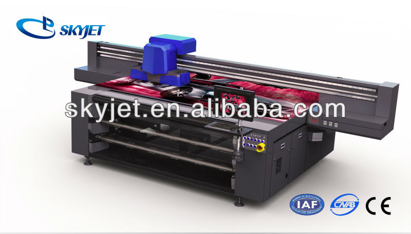 Skyjet UV Flatbed Printer with Roll to Roll FT2512R vinyl printer