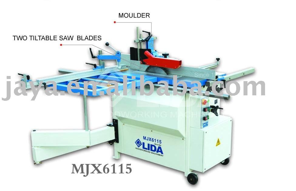 Sliding Table Saw with Spindle Moulder MJX6115