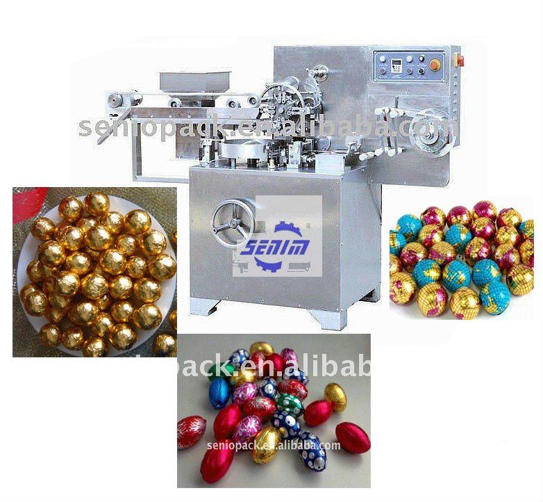 SM300 colorful aluminum foil egg chocolate wrapping machine