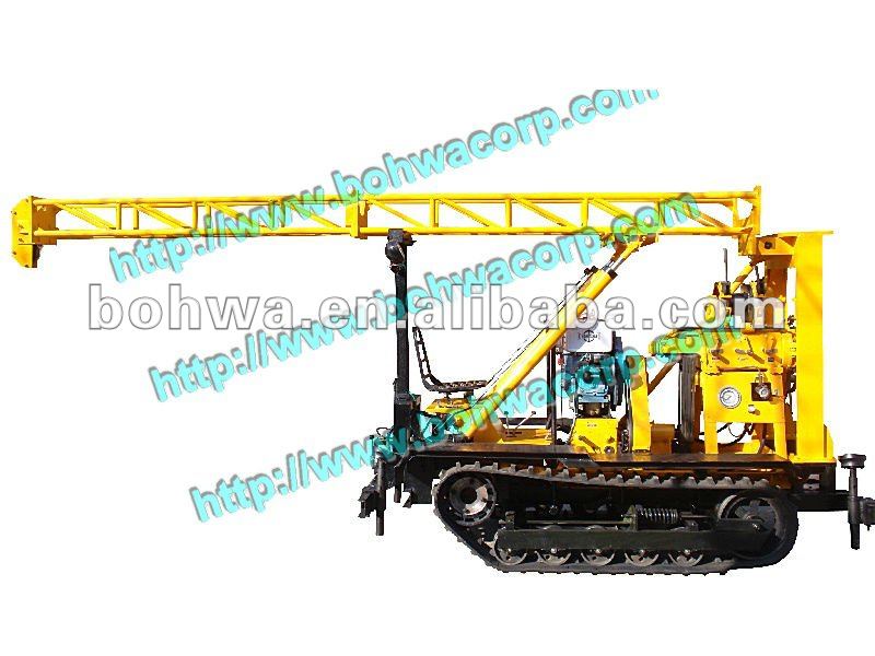 small core drilling rig on track base with capacity 100m