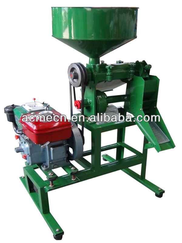 Small diesel engine rice mill machinery for Africa