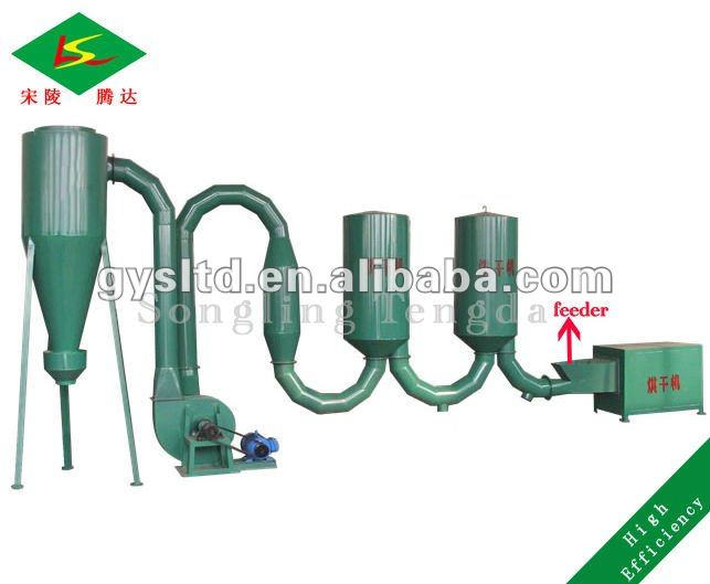 Small low price air flow sawdust dryer with high efficiency