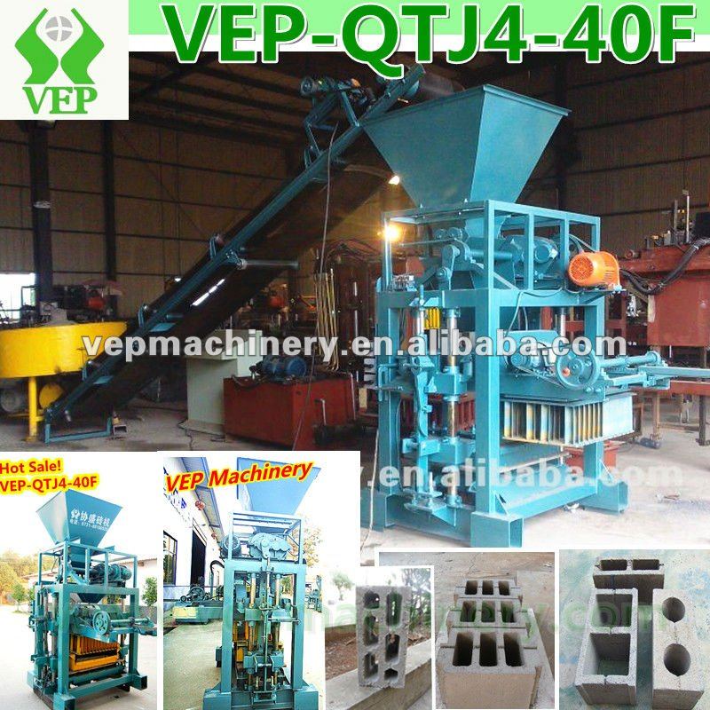 Small Machine Good Quality ! Concrete Block Machine QTJ4-40F Manufacturer, Brick Machine