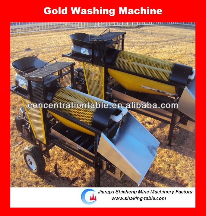 small mini gold refining trommel machine