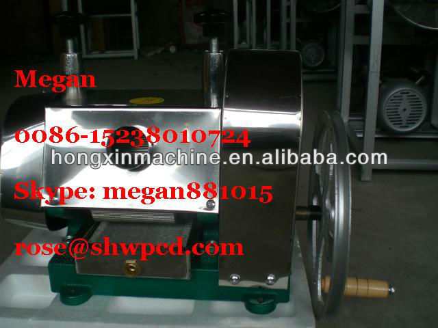 small model house 50kg/h manual sugarcane juice extracting/making machine 0086-15238010724