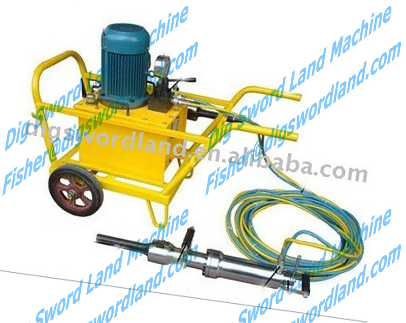 Small Motor-Driven Hydraulic Stone Splitter Equipment Out Let