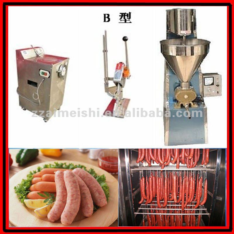 Small scale sausage making plant