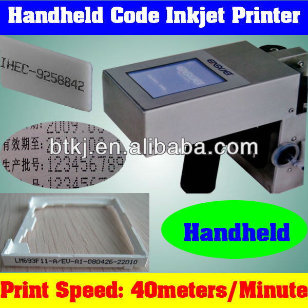 Small Size Portable Mini Hand Ink Jet Printer Machine Price,Automatic Hand Ink Jet Printer for Food Industry