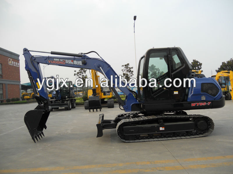 Small Tracked excavating machine Yugong Brand Crawler Excavator WY85 with best price and good service