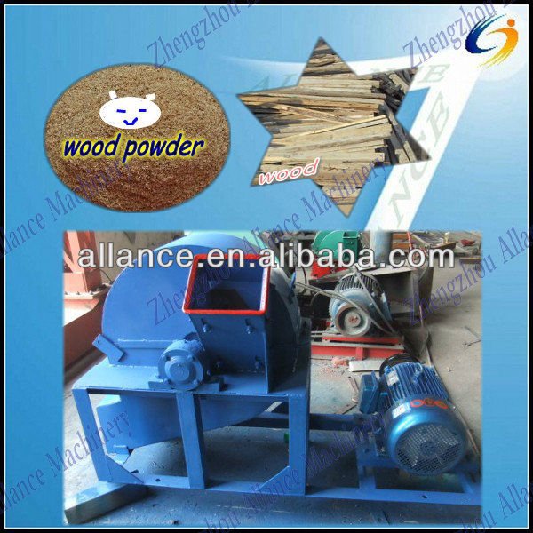 Small wood crusher in machinery