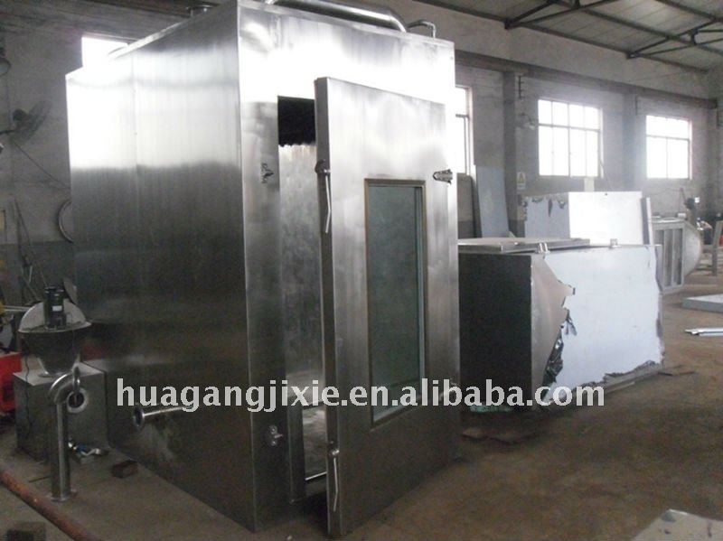 Smoke house for meat processing machine