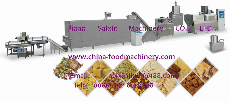 snack food machine, puffed snack machine, snack making machine,