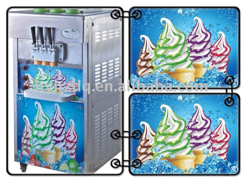 soft rainbow ice cream machine 3030B(with CE certificate)