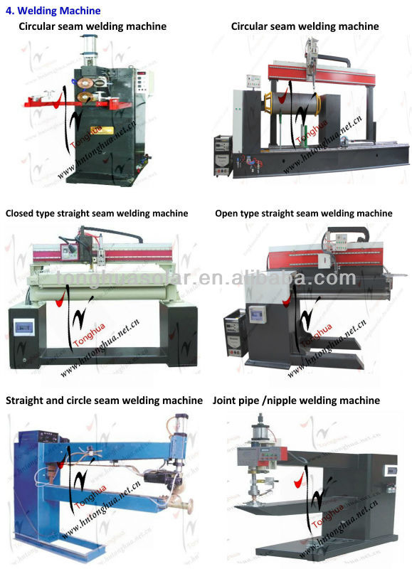 solar water heater welding equipment