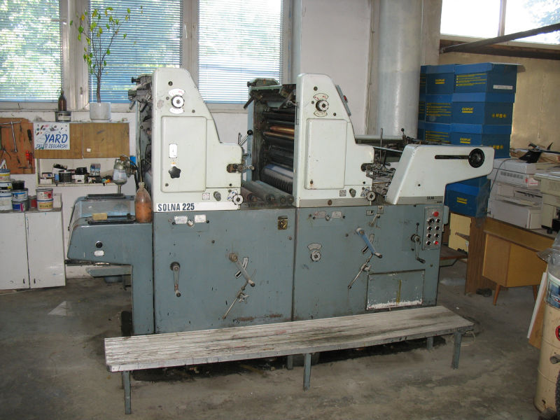 SOLNA 225 OFFSET PRINTING MACHINE 2 COLORS