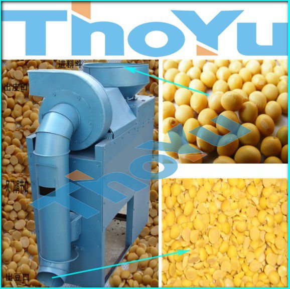 Soya bean peeling machine with video