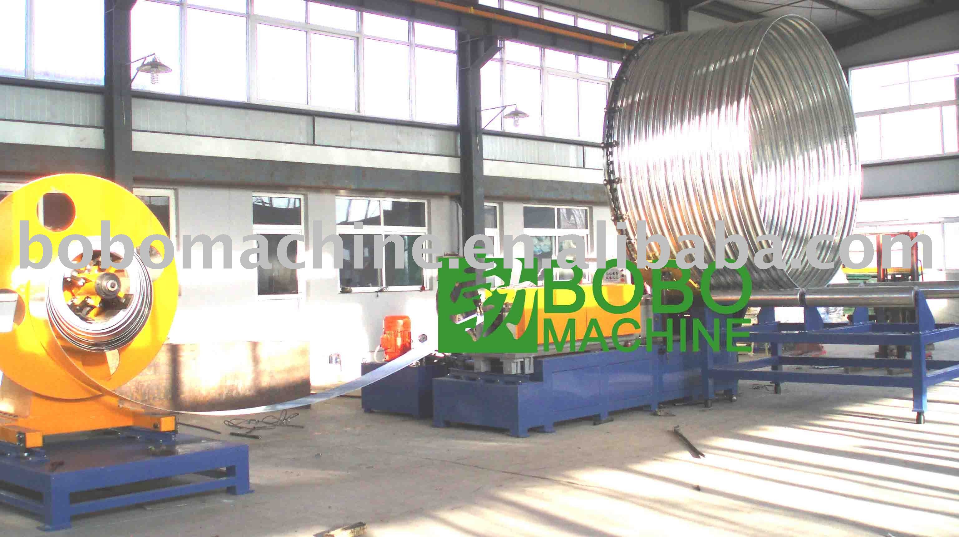 spiral corrugated pipe making machine