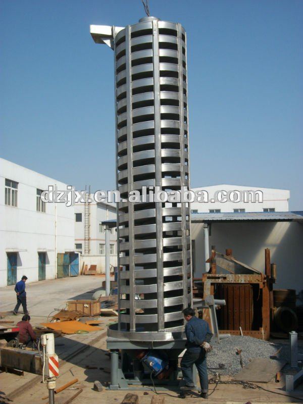 Spiral elevator for material lifting