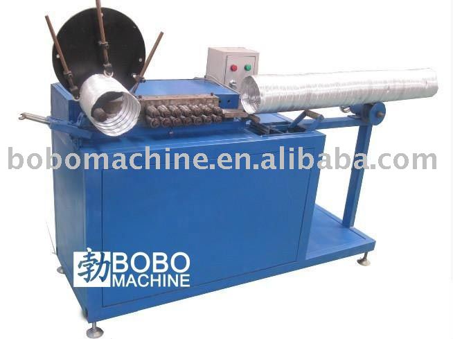 Spiral flexible aluminum duct making machine