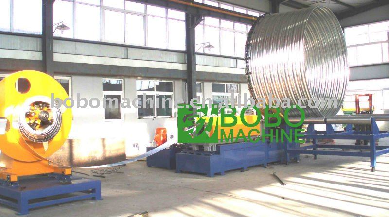 Spiral pre-stressed pipe machine for concrete