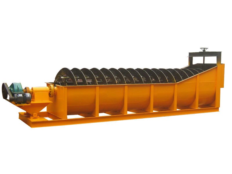 Spiral separator machine for mining screening